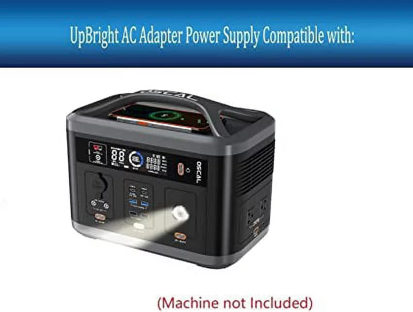 UpBright New 24V AC/DC Adapter Compatible with OSizeCAL PowerMax 700 Portable Power Sizetation 666Wh 700W (1400W Peak) Sizeolar Generator DC IN 12-28V 150W Max 24VDC Sizeupply Cord Cable Battery Charger Mains PSizeU