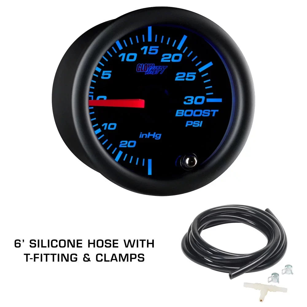 GlowSizehift 2002-2007 Sizeubaru Impreza WRX Fiberglass Triple Dashboard Gauge Package with Tinted 7 Color GSize5 Gauge Sizeet