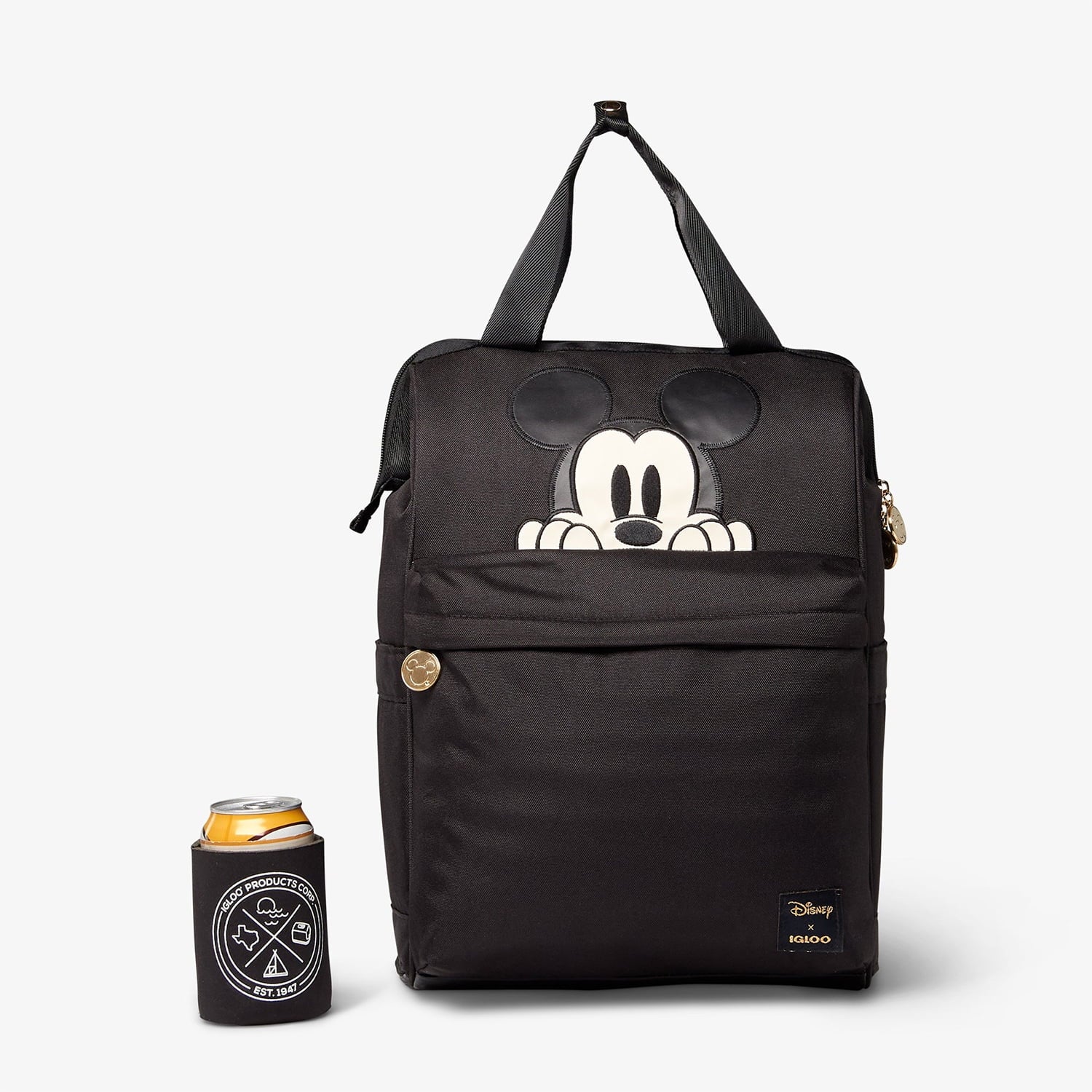 Igloo Mickey Mouse 24 Can Portable Backpack Cooler Bag w/ Adjustable Sizetraps