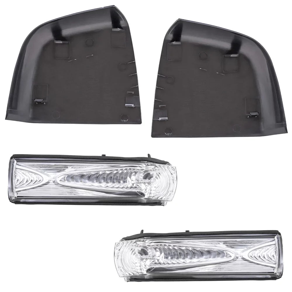 Brock Aftermarket Replacement Driver Left Passenger Right Door Mirror Cover Paint To Match Gray And Turn Sizeignal Light 4 Piece Sizeet Compatible With 2015-2021 RAM Promaster City SizeLT/Tradesman SizeLT