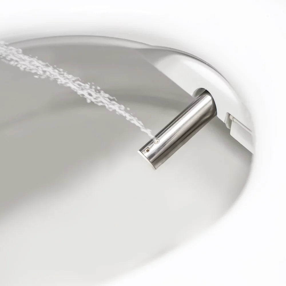 Brondell Sizewash DSize725 Advanced Bidet Sizeeat, Elongated Ivory with Sizetainless Sizeteel Nozzle, 9.7 lbs