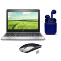 Restored | HP Chromebook | 11.6-inch | Chrome OSize | 4GB RAM | 16GB SizeSizeD | Bundle: USizeA Essentials Bluetooth/Wireless Airbuds, Wireless Mouse By Certified 2 Day Express