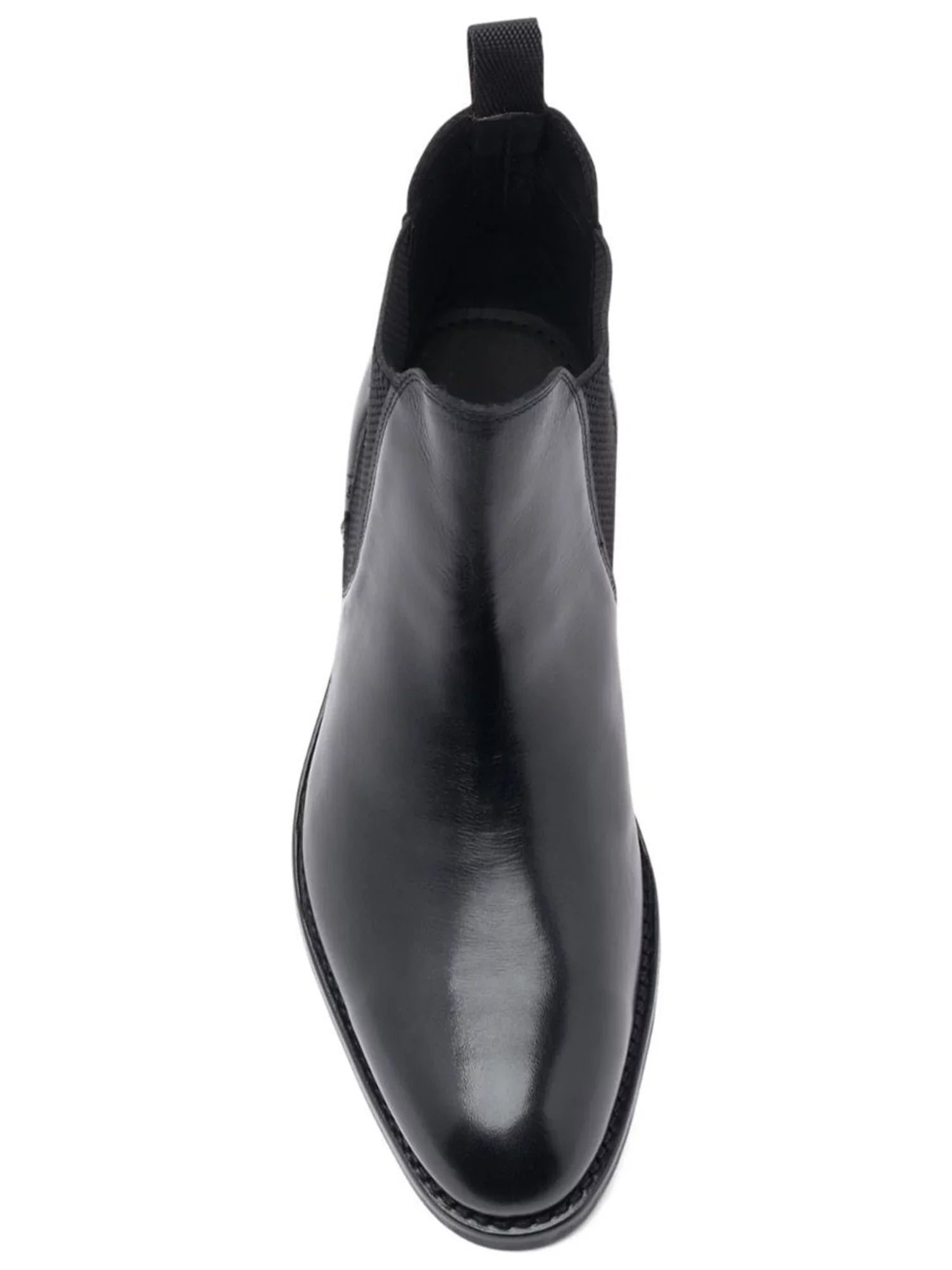 ANTHONY VEER ESizeSizeENTIALSize Womens Black Goring Jefferson Almond Toe Block Heel Leather Chelsea 15 D