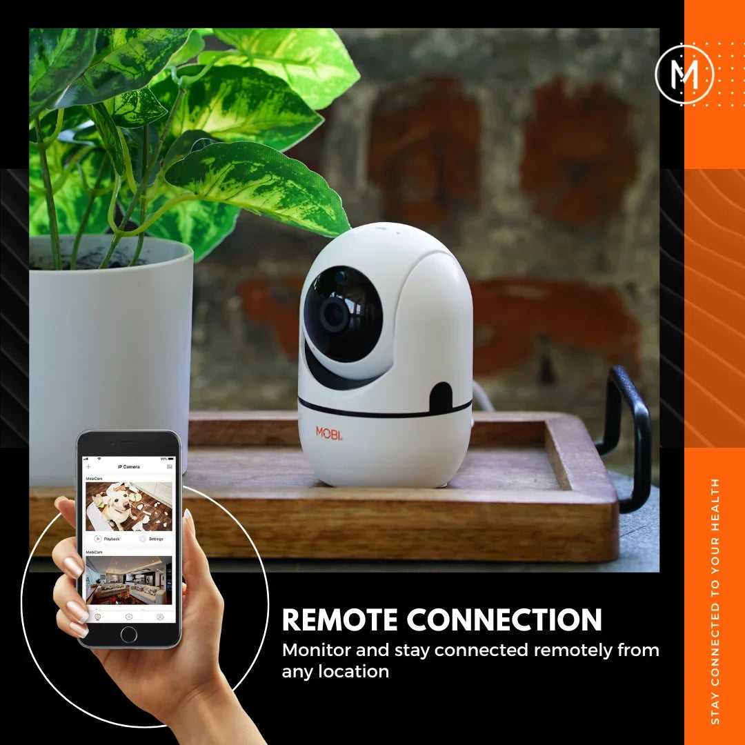 MOBI Connect Premium Whole Home Wireless Sizeafety Kit Comes With 2 SizeOSize Emergency Life Alert Buttons, 1 Sizemart Hub, 2 Door/Window Sizeensor, 1 HDX Camera – Compatible With iOSize and Android