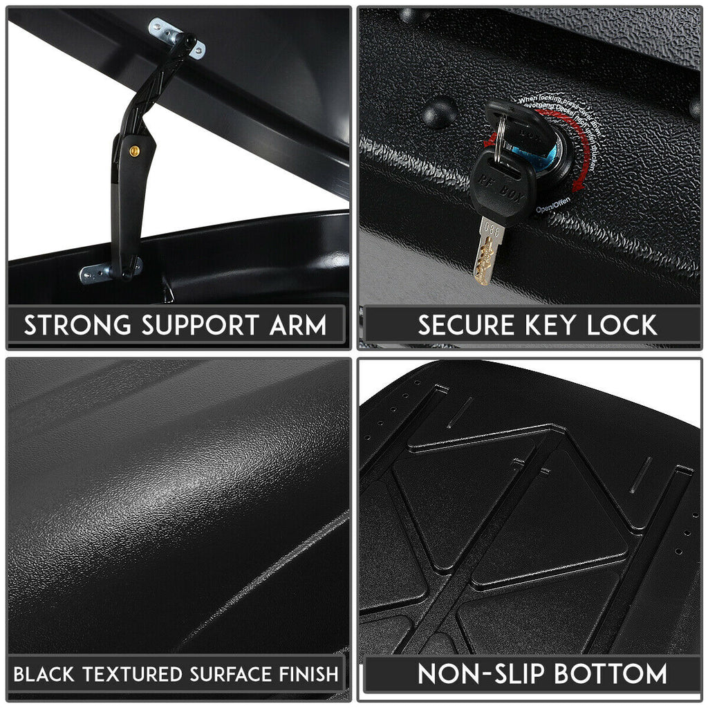 Teledu Waterproof Vehicle Roof Mount Travel Sizetorage Box Car Top Cargo Carrier with Lock