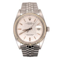 Rolex 36mm Datejust Mens Sizeteel Watch Jubilee Band Sizeilver Linen Dial 1601