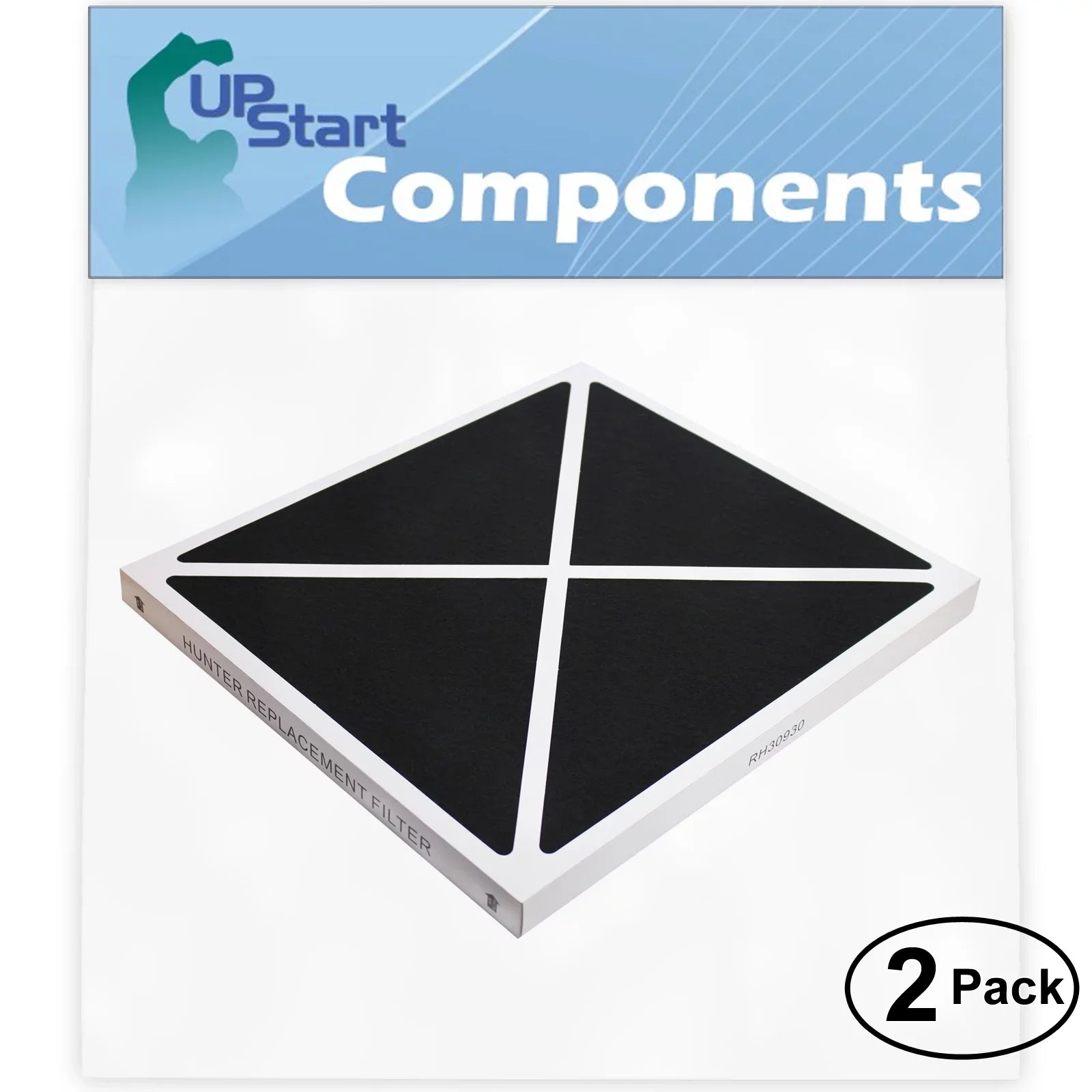 2-Pack Replacement for Hunter 30377 Air Purifier Filter - Compatible with Hunter 30930 Air Filter