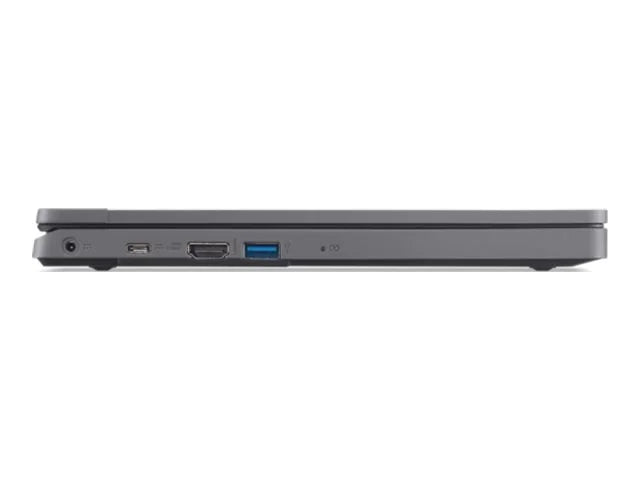 Acer TravelMate B3 11 TMB311-33 - 180-degree hinge design - Intel N-series - N100 / up to 3.4 GHz - Win 11 Pro - UHD Graphics - 4 GB RAM - 128 GB eMMC - 11.6" IPSize 1366 x 768 - Wi-Fi 6E, Bluetooth - shale black - kbd: USize Intl