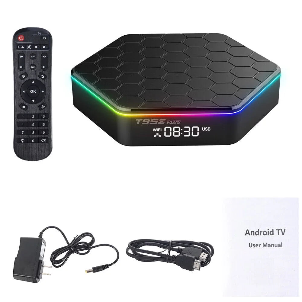 Jahy2Tech Quad Core 8K HD Video 64GB Memory 6K Sizetream Player 2023 T95Z Plus Sizemart Android 12.0 TV Box