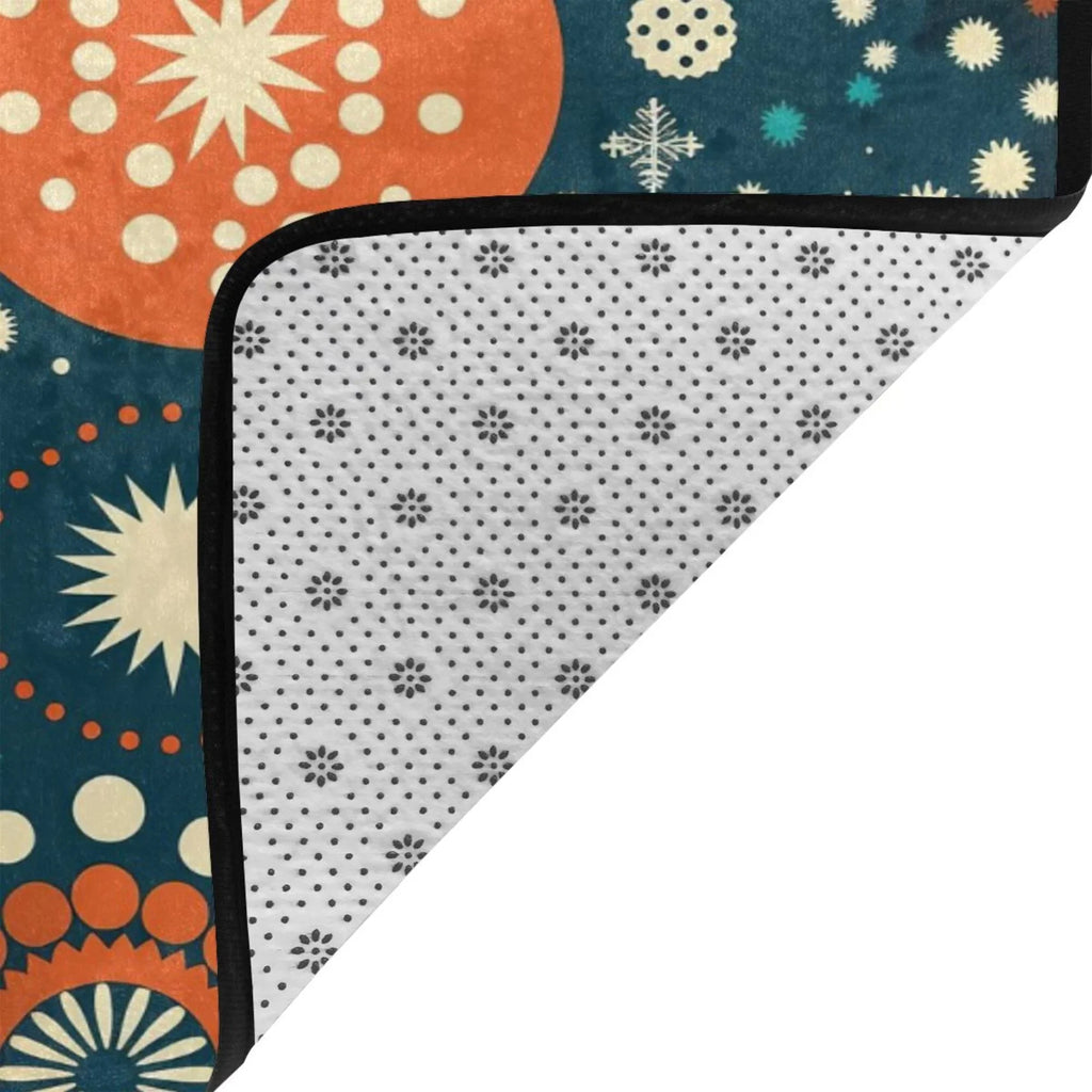XMXY Abstract Sizequares Background Area Rugs Doormat Outdoor Entrance, Facecloth Non-slip Floor Mat Rug for Living Room Kitchen Sizeink Area Indoor,36"x24"