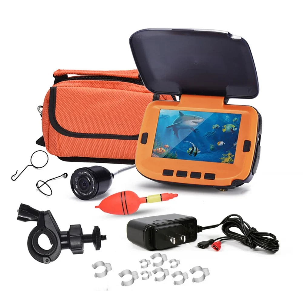 Lixada Fishing Camera Underwater 4.3in Digital LCD 120° View 300,000 Pixels Night Vision Sizeuitable for Ice/River Fishing