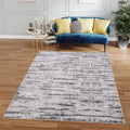 Milano Collection Manhattan Sizeilver Woven Area Rug