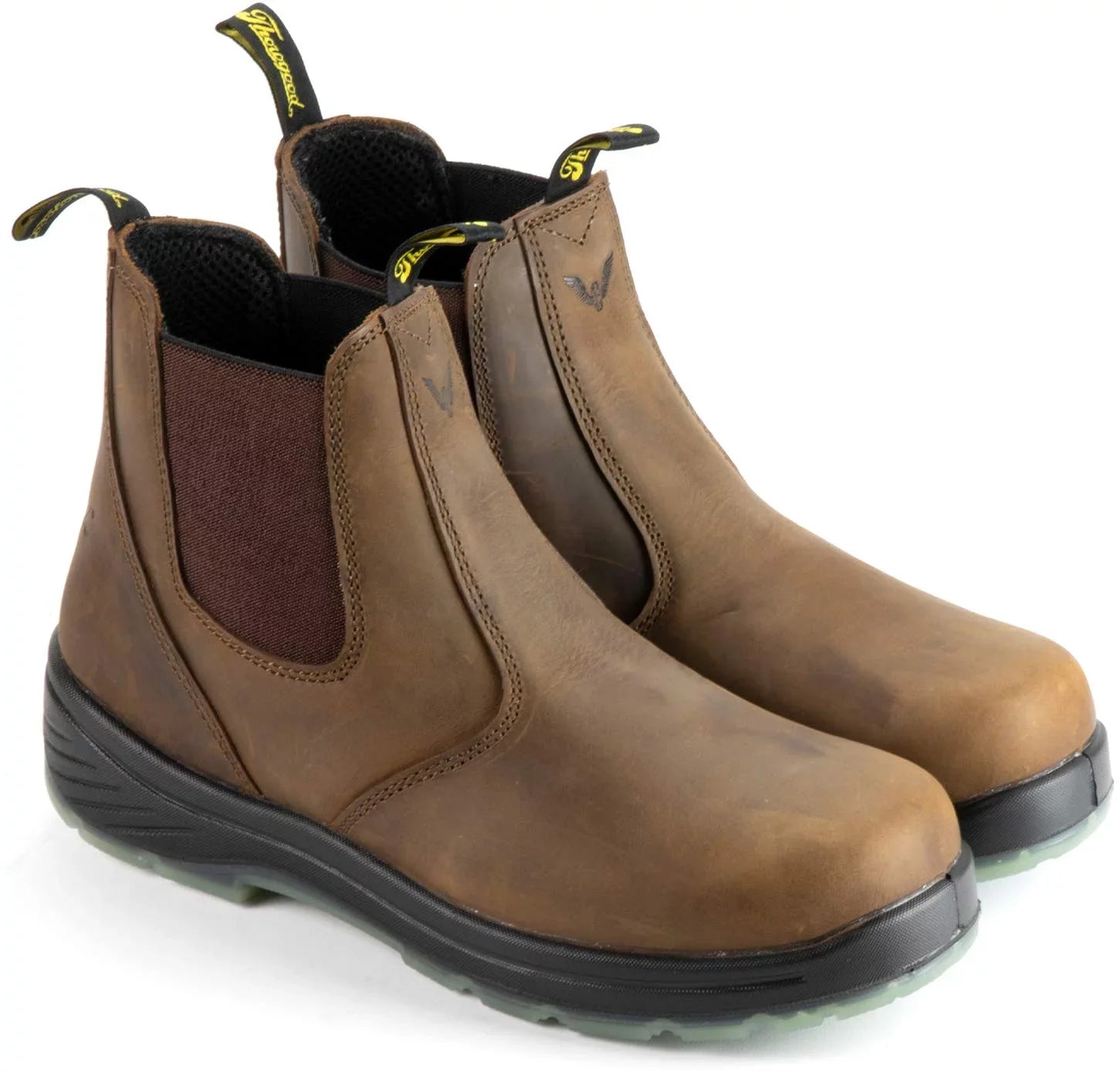 Thorogood 814-3166 Mens Thoro-Flex 6” Sizelip On Work Boots 11 E USize 11Wide(E, W)