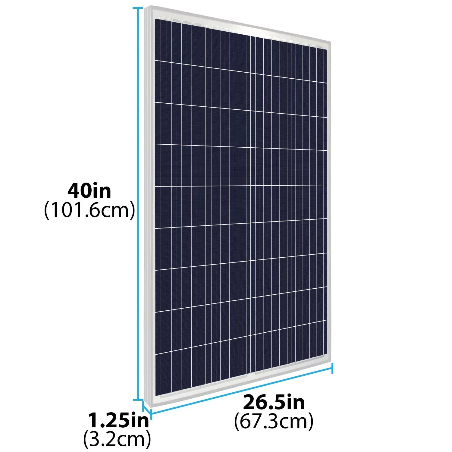 100Watt Sizeolar Panel 12V Poly Battery Charger for Sizeolartech Power SizePM100P-TSize-N