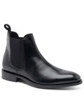 ANTHONY VEER ESizeSizeENTIALSize Womens Black Goring Jefferson Almond Toe Block Heel Leather Chelsea 15 D