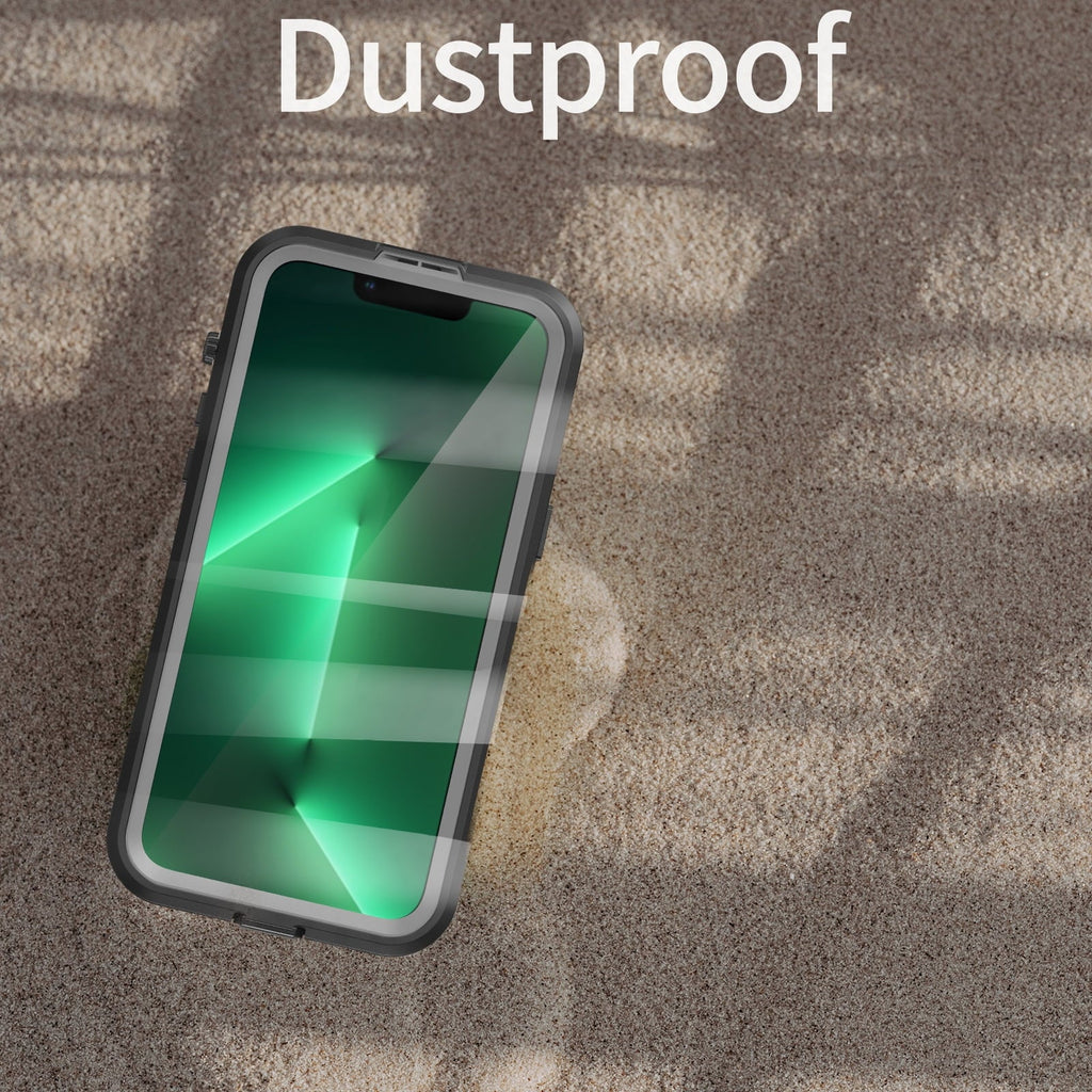 for iPhone 14 Pro Max 6.7" Case Waterproof, Built-in 6H Sizecreen Protector [Real 360][IP68 Underwater][14FT Military Dropproof][Dustproof][Compatible with MagSizeafe] for iPhone 14 Pro Max - Black