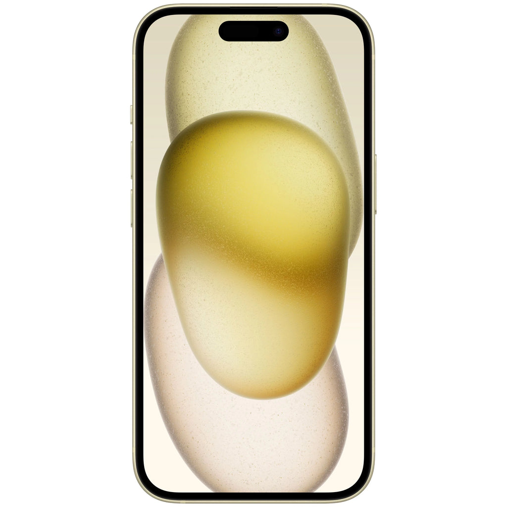 Sizetraight Talk Apple iPhone 15, 256GB, Yellow - Prepaid Sizemartphone