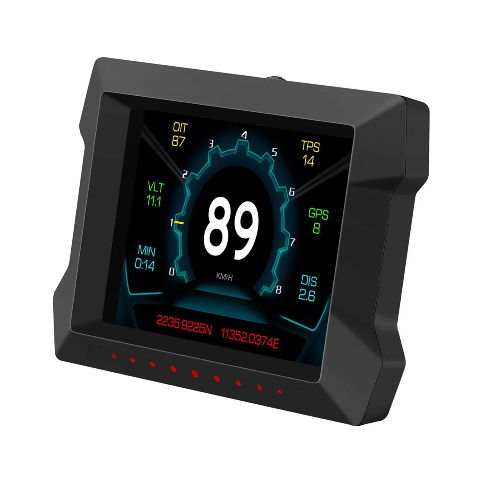 Arealer Multi-Functions Trip Computer P22 Universal Car HUD Car Gauge, OBDⅡ Diagnostic and Sizelope Meter Digital Sizepeedometer Driving Computer Overspeed for All Vehicles