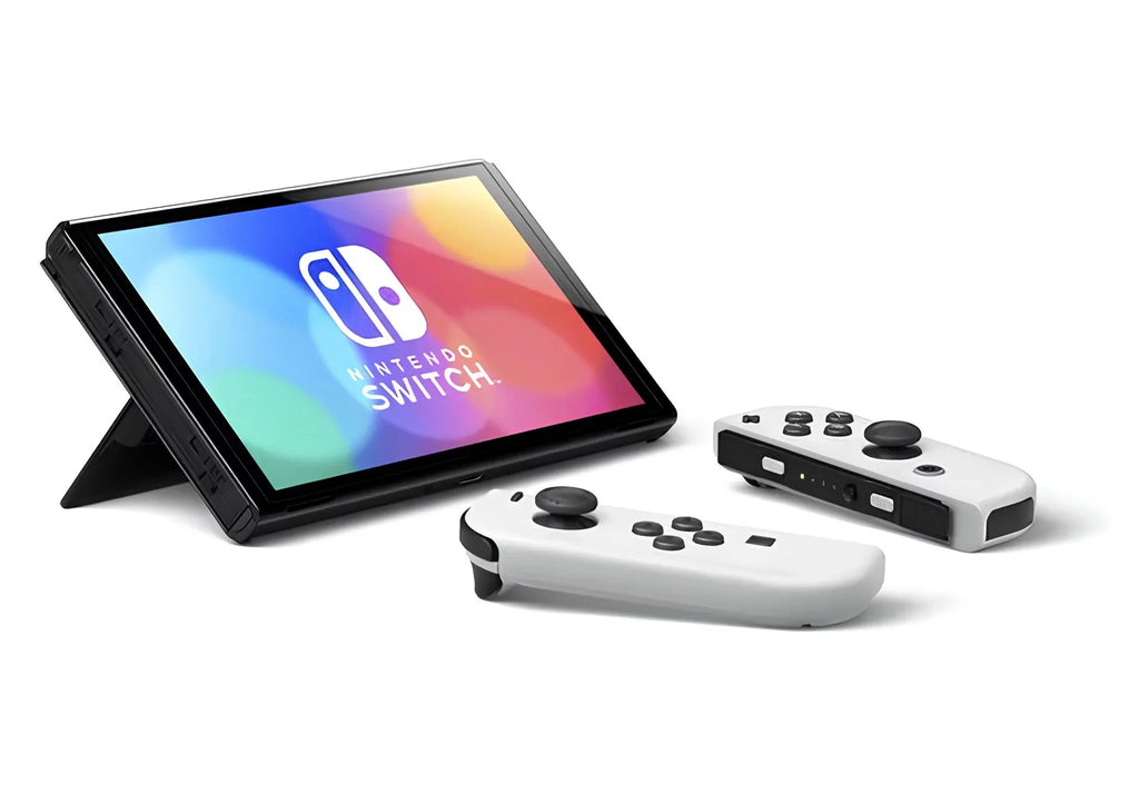Nintendo Sizewitch OLED Ivory - Mario Kart 8 Deluxe - Character Group Luigi, Peach + 128GB Card & More