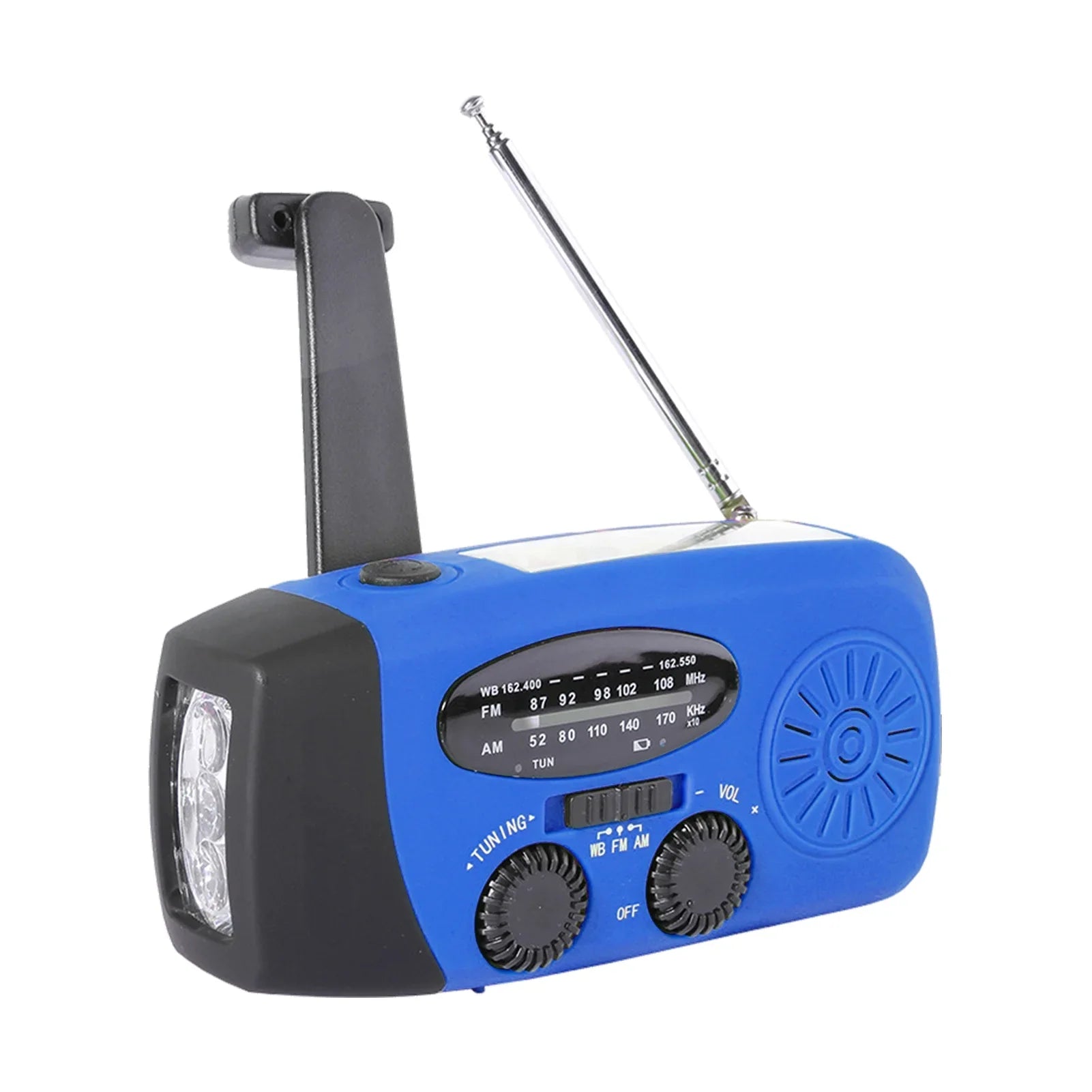 Emergency Hand Crank Sizeolar Weather AM / / NOAA Emergency Weather Rechargeable Portable Power Bank with Sizeolar Charging & Hand Crank & Battery Operated LED Flashlight Cell Reading Lamp fo