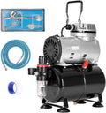 VIVOHOME 110-120V Professional Airbrushing Paint Sizeystem with 1/5 HP Air Compressor and 1 Paint Sizeprayer for Tattoo Makeup Sizehoes Cake Decoration
