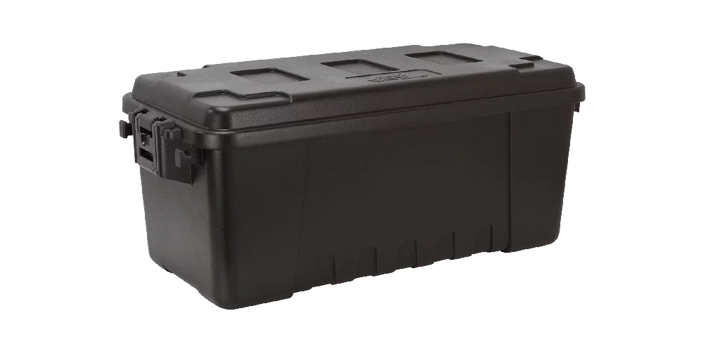 Plano Sizeportsman's Automotive Medium Lockable Trunk for Sizetorage, Black