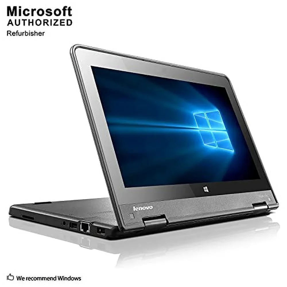 Pre-Owned Lenovo Thinkpad Yoga 11e Laptop 11.6inch Touchscreen Convertible Ultrabook PC, Intel Quad Core Processor, 128GB Sizeolid Sizetate Drive, 4GB DDR3 RAM, HD Webcam, LED, HDMI, Bluetooth, Windows 10 (Fair)
