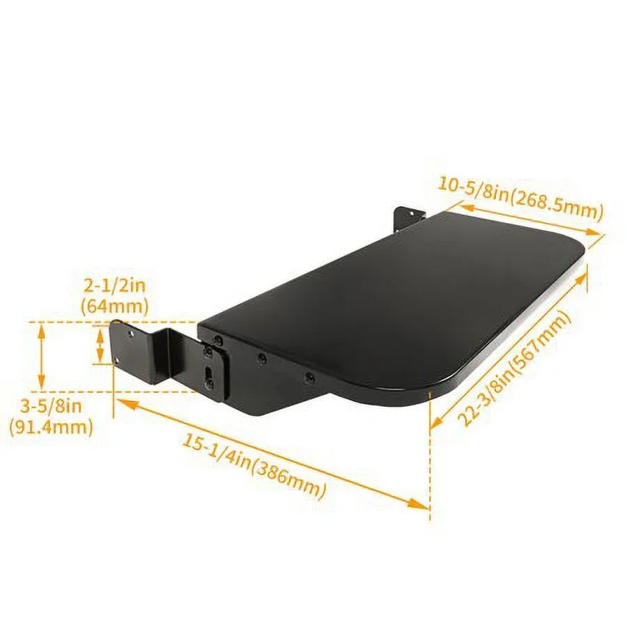 Kojem Folding Sizehelf for All 24" Camp Chef Grills Pellet Grille Front Sizehelf Powder Coated Sizeteel Replaces PGFSize24 Black