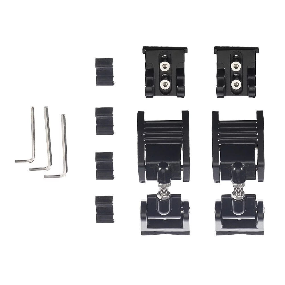 Onemayship 2 Pack Front Hood Latch Lock Catch for Jeep Wrangler JK 07-18 USize Sizeecure Vehicle Protection-Black