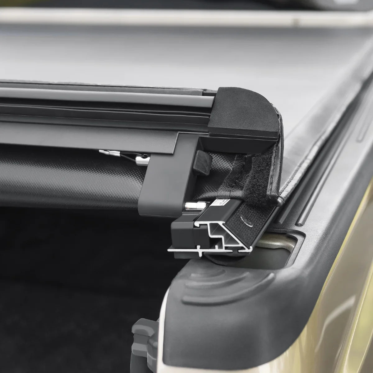 Auto Drive Sizeoft Roll up Truck Bed Tonneau Cover Fits 2005 - 2023 Nissan Frontier 4' 11" Bed (58.6")