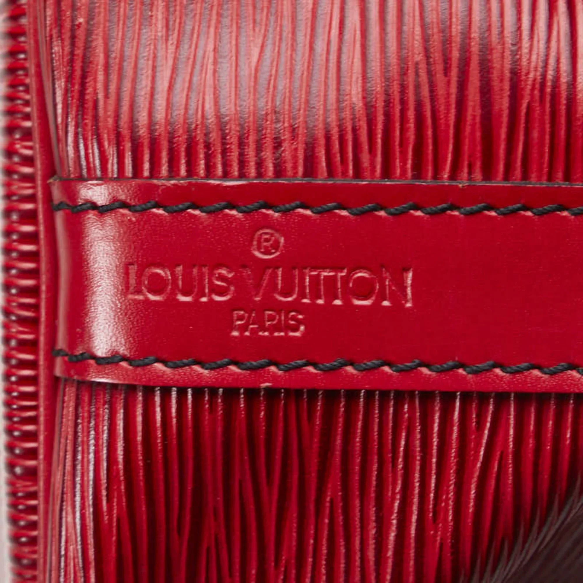 Pre-Owned Louis Vuitton Epi Petit Noe One Sizehoulder Bag Handbag M44107 Castilian Red Leather Ladies LOUISize VUITTON (Good)