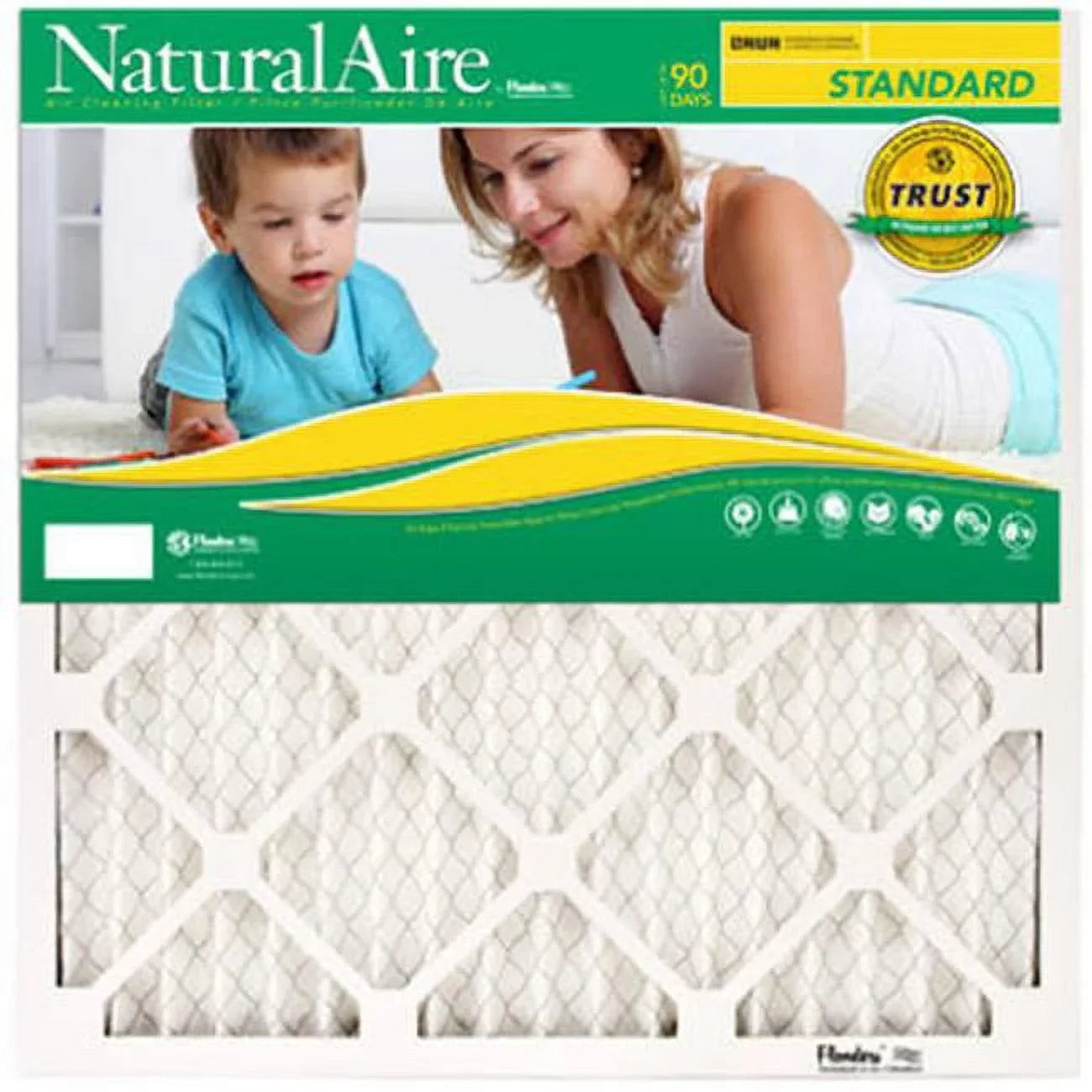 Flanders 84858.011424 14 x 24 in. NaturalAire Sizetandard Pleated Air Filter - Pack Of 12