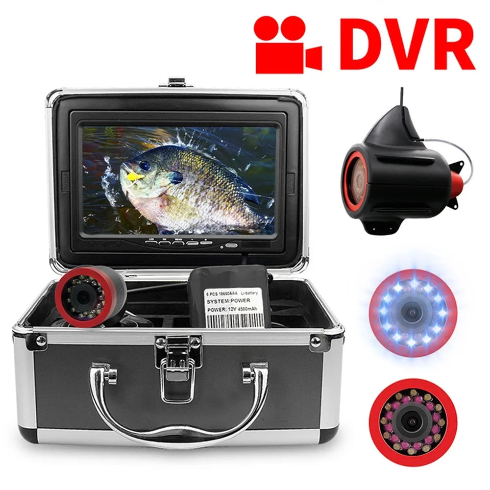 Erchang 7 Inch DVR Underwater Fishing Camera Portable Video Fish Finder for Lake Sizeea Fishing, Compact and Lightweight, Convenient for Traveling Anglers