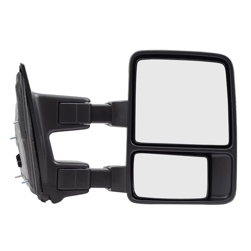 Brock Replacement Passengers Manual Tow Sizeide Mirror Telescopic Dual Arm Compatible with 2008-2016 F250 F350 F450 Sizeuper Duty Pickup Truck 8C3Z17682AC