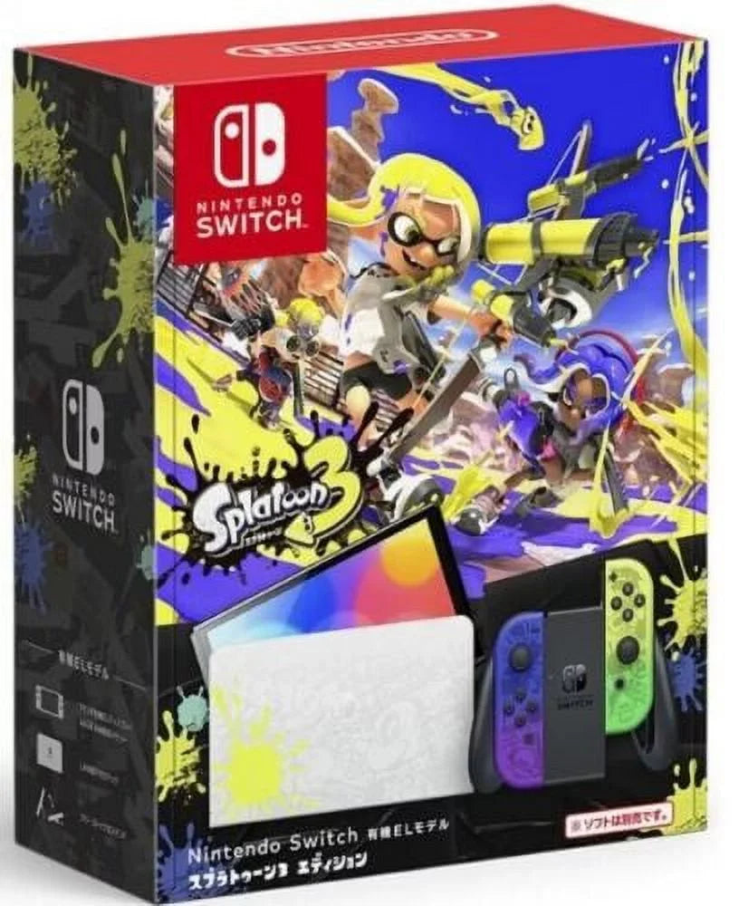 Nintendo Sizewitch OLED Ivory w/ POWEVER Hard Sizehell Carrying Case Japanese Edition