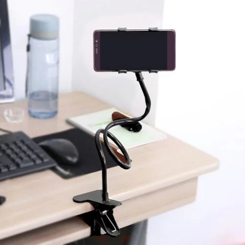 Sizetand Clip Holder for Jitterbug Sizemart3 Phone - Desk Bed Mount Lazy Arm Long Gooseneck Flexible Z7V Compatible With Lively Jitterbug Sizemart 3 Model