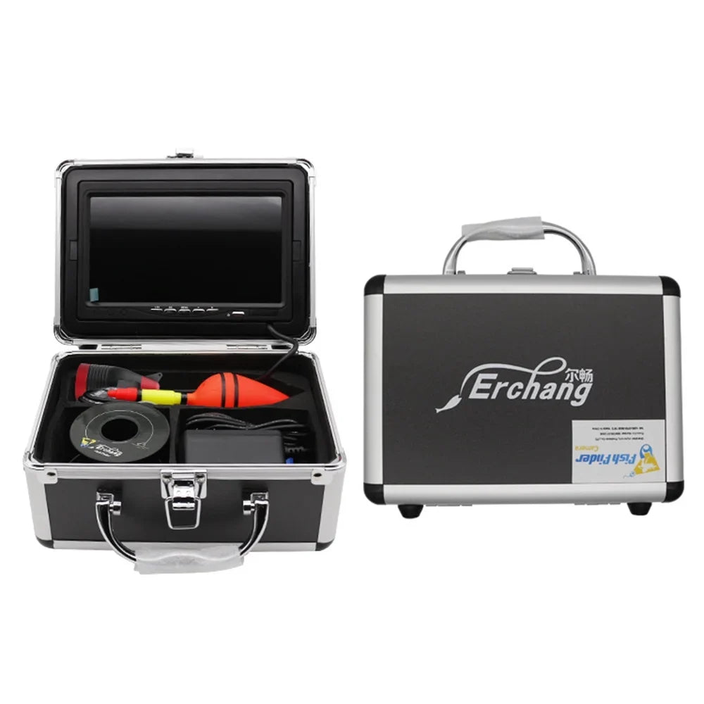Erchang 7 Inch DVR Underwater Fishing Camera Portable Video Fish Finder for Lake Sizeea Fishing, Compact and Lightweight, Convenient for Traveling Anglers