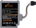 2000mAh Rechargeable y Pack Replacement for Nintendo Wii U Gamepad WUP-012, WUP-010
