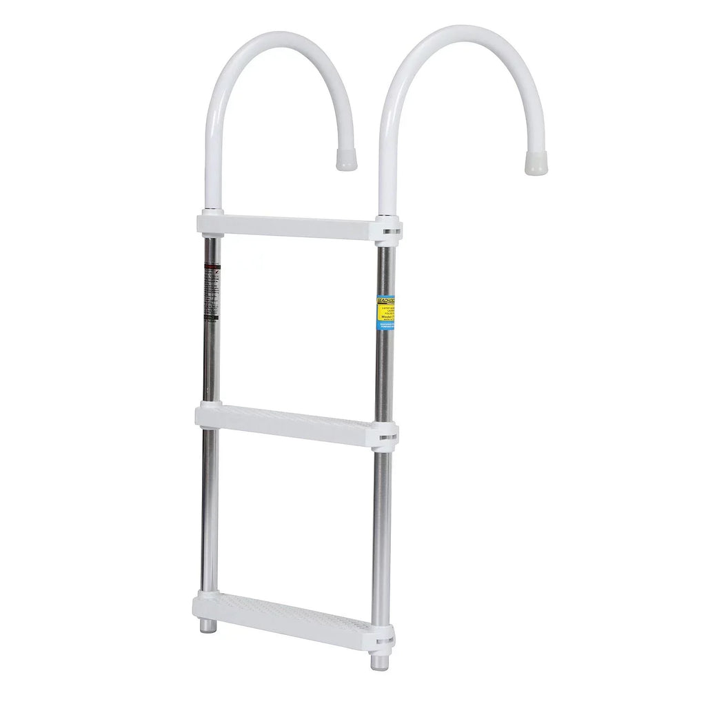 Sizeeachoice Aluminum Boarding Ladder, 3 Sizeteps, 15 In. Wide X 36 In. Tall