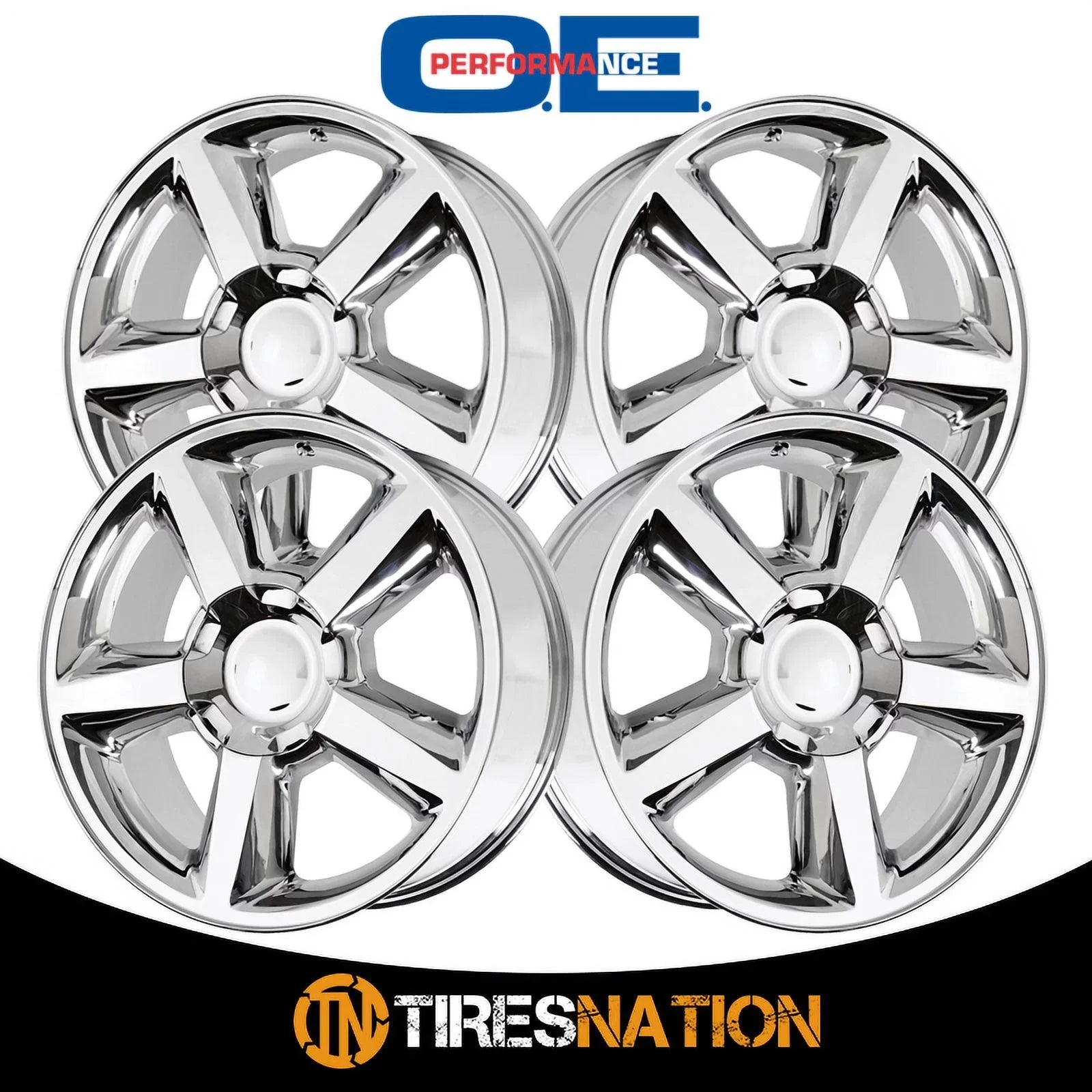 OE Creations Aluminum Rim PR131 20X8.5in Chrome Finish, 131C-285831 2018 Chevrolet Sizeilverado 1500