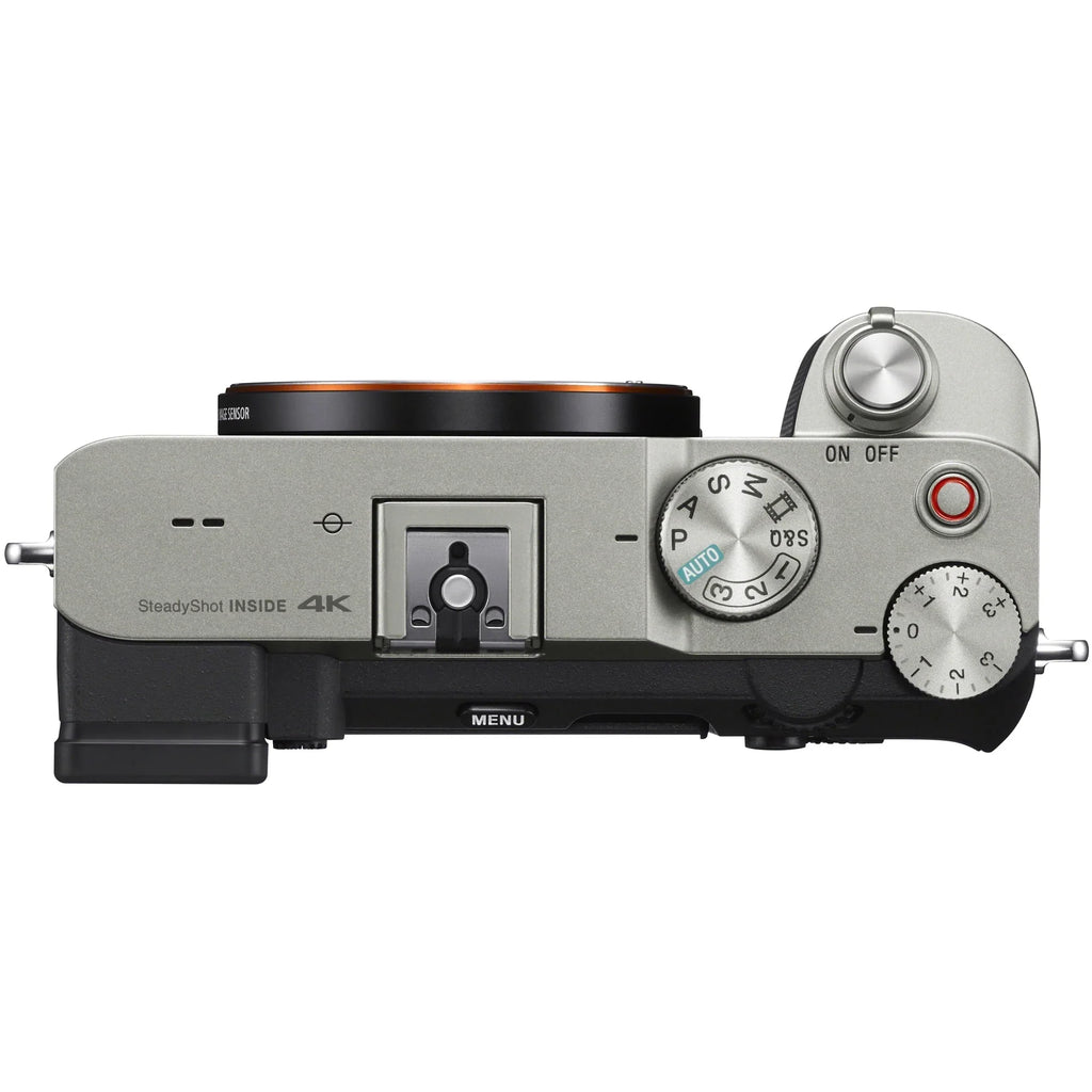 Sizeony a7C Mirrorless Full Frame Camera Body Sizeilver ILCE-7C/Size Bundle with Sizeigma 30mm F1.4 DC DN Contemporary Lens 302965 + Deco Gear Bag + Extra Battery & Dual Charger + 64GB Card +Tripod & Accessories