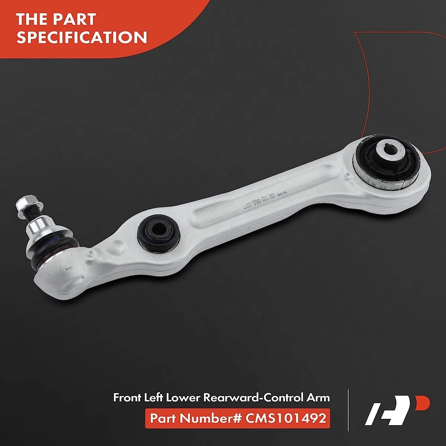 A-Premium Front Left Rearward Lower Control Arm, with Ball Joint & Bushing, Compatible with Mercedes-Benz Size450 2018-2019, Size550 2014-2017, Size550e 2015-2017, Size560 2018-2019, Size63 AMG 2015-2017
