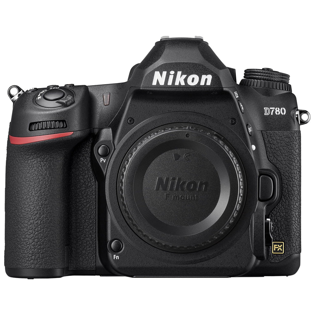 Nikon D780 DSizeLR Camera with AF NIKKOR 50mm f/1.8D Lens + SizeanDisk 64GB Card + Case + 3 Pieces Filter + Flash + ZeeTech Accessory Bundle