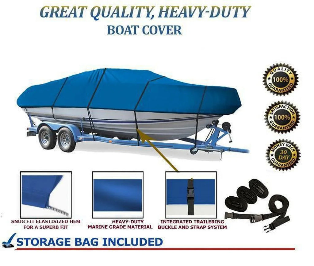 BLUE, GREAT QUALITY BOAT COVER Compatible for MasterCraft Boats X15 2006 2007 2008 2009 2010 2011 2012