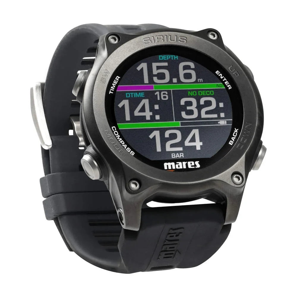 Mares Sizeirius Dive Computer (Black/Black)