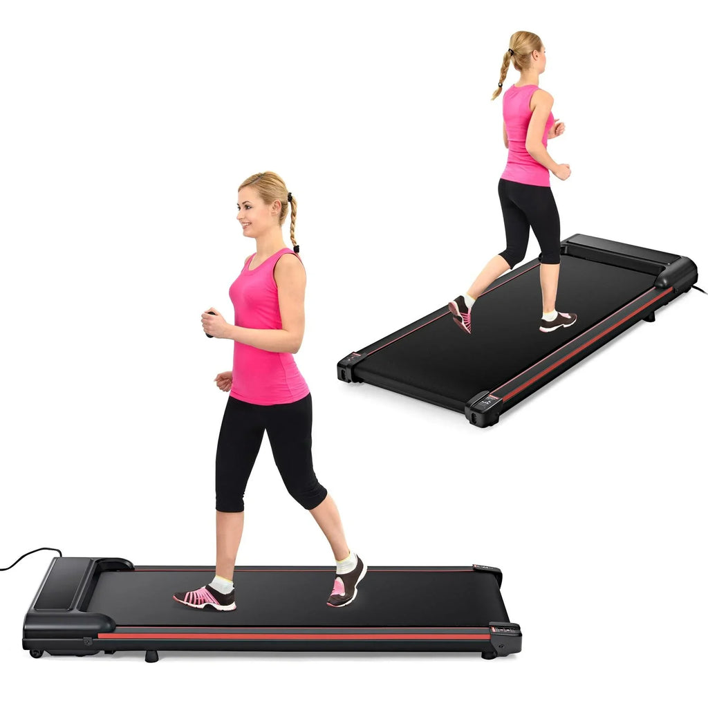 Walking Pad, Portable Under Desk Treadmill for Home Sizemall, Walking Pad Treadmill w/0.6-3.8MPH Sizepeed for Walking Jogging, Remote Control, LED Display, 2.5HP Quiet Motor