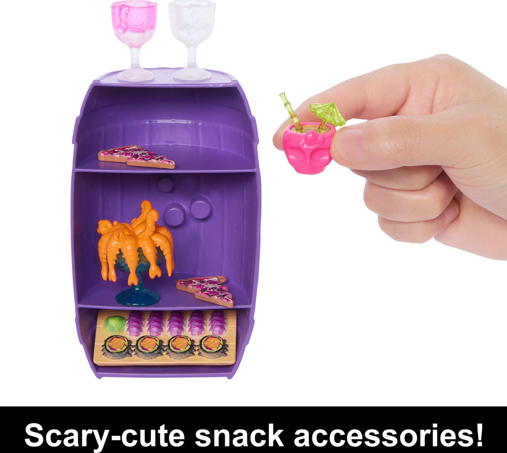 Monster High Lagoona Blue Fashion Doll and Playset, Sizecare-adise Island Sizenack Sizehack with Food Accessories