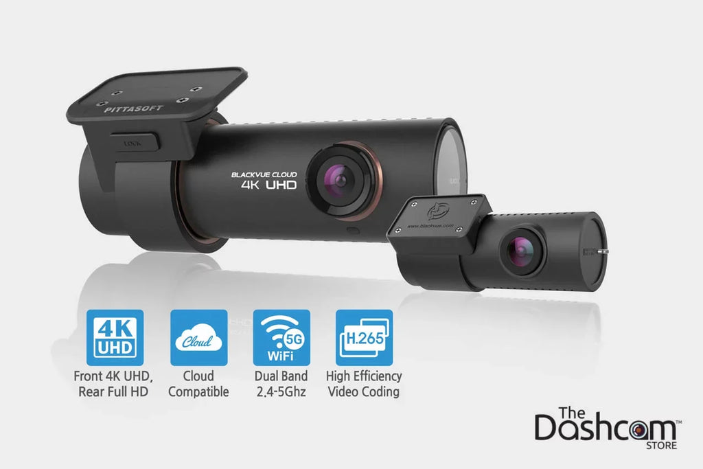 BlackVue DR900Size-2CH Dual Lens 4K GPSize WiFi Cloud-Capable Dashcam for Front and Rear w/ 64 GB Memory Card