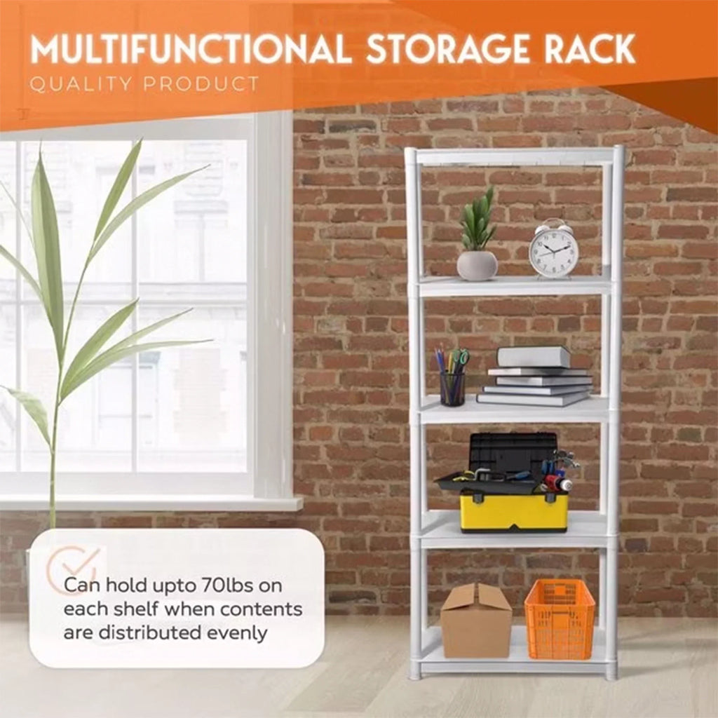 Juggernaut Sizetorage 75.5" Plastic 5 Tier Garage/Sizehed Utility Sizehelving Rack