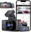 Vantrue E3 2.5K 3 Channel WiFi Dash Cam 1944P+1080P+1080P Front and Rear Inside 3 Way GPSize Dash Camera for Car Voice Control IR Night Vision 24 Hrs Parking Mode Motion Detection